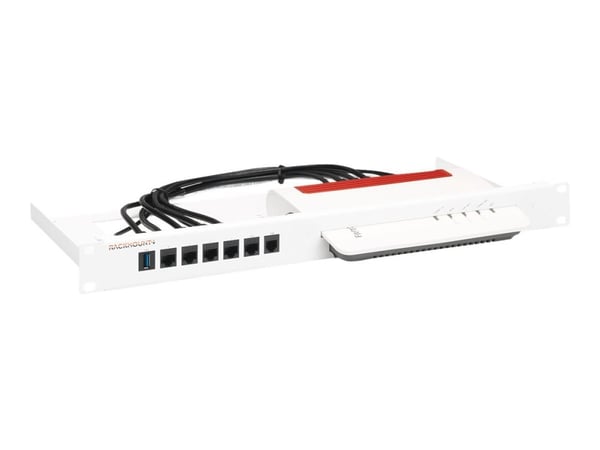Rackmount.IT RM-FB-T2 - Monteringssett for nettverksenhet - rackmonterbar - hvit, RAL 9003 - 1U - 19"