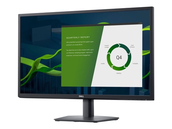 Dell E2722H - LED-skärm - 27" - 1920 x 1080 Full HD (1080p) @ 60 Hz - IPS - 300 cd/m² - 1000:1 - 5 ms - VGA, DisplayPort - med 3 års avancerad utby...