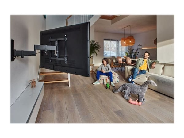 Vogel's Comfort TVM 3645 - Monteringssett (veggmontering) - full bevegelse - for TV - aluminium - svart - skjermstørrelse: 40"-77"