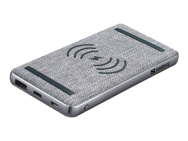 Sandberg - Trådløs nødlader - Li-pol - 10000 mAh - 37 Wh - 3 A - PD, QC 3.0 - 2 utgangskontakter (USB-C, USB) - på kabel: Micro-USB Sandberg - Trådløs nødlader - Li-pol - 10000 mAh - 37 Wh - 3 A - PD, QC 3.0 - 2 utgangskontakter (USB-C, USB) - på kabel: Micro-USB