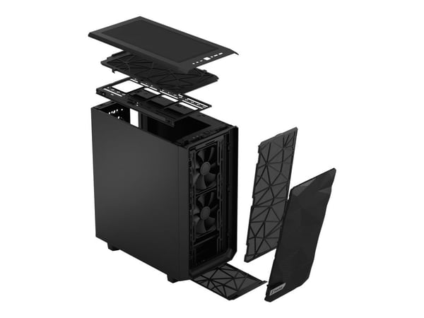 Fractal Design Meshify 2 Compact - Mid tower - ATX - ingen strømforsyning (ATX) - svart - USB/lyd