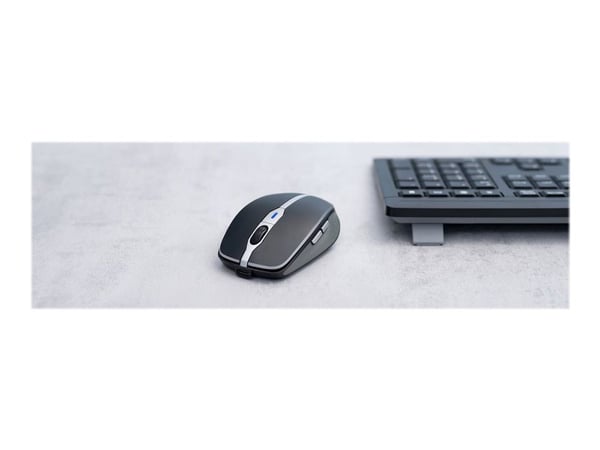 CHERRY MW 9100 - Mus - 6 knapper - trådløs - 2.4 GHz, Bluetooth 4.0 - USB trådløs mottaker - svart CHERRY MW 9100 - Mus - 6 knapper - trådløs - 2.4 GHz, Bluetooth 4.0 - USB trådløs mottaker - svart