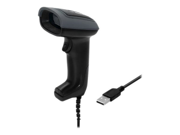 Qoltec - Strekkodeskanner - håndholdt - 2D-bildefremviser - 150 skann/sek - dekodet - USB