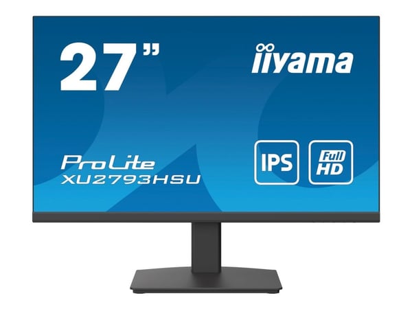 iiyama ProLite XU2793HSU-B4 - LED-skärm - 27" - 1920 x 1080 Full HD (1080p) @ 75 Hz - IPS - 300 cd/m² - 1000:1 - 4 ms - HDMI, VGA, DisplayPort - hö...
