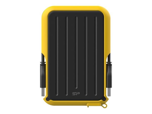 SILICON POWER Armor A66 - Harddisk - 4 TB - ekstern (bærbar) - USB 3.2 Gen 1 - svart/gul