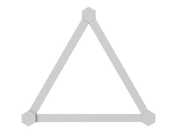 Nanoleaf Lines Expansion Pack - Trådløst lyssett - LED x 3 - 2 W - klasse G - 16 millioner farger - 1200-6500 K - lineær