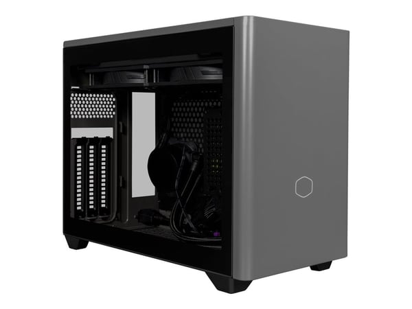 Cooler Master MasterBox NR200P MAX - - mini-ITX - 850W Gold strømforsyning (SFX12V/SFX-L12V) - grå, svart - USB/lyd