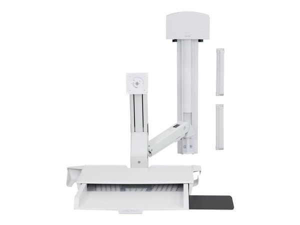 Ergotron StyleView, Multimediateline, 14,5 kg, 75 x 75,100 x 100 mm, 61 cm (24"), Valkoinen, Alumiini, Muovi