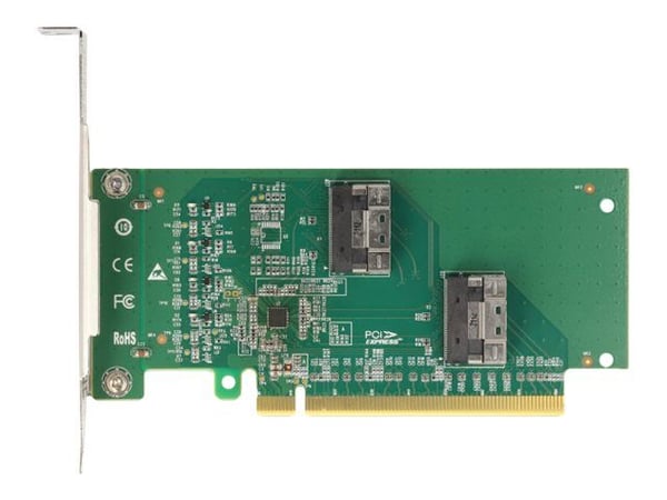 Delock - Lagringskontroller - 4-kanals - U.2 NVMe - lav profil - PCIe 4.0 x16