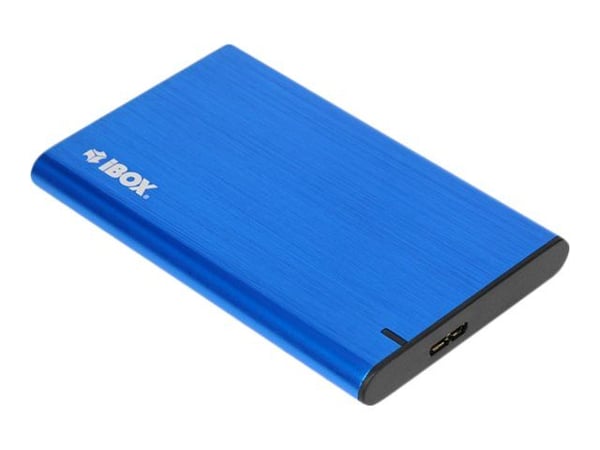 iBox HD-05, HDD-/SSD-kotelo, 2.5", Serial ATA III, 5 Gbit/s, USB-liitettävyys, Sininen