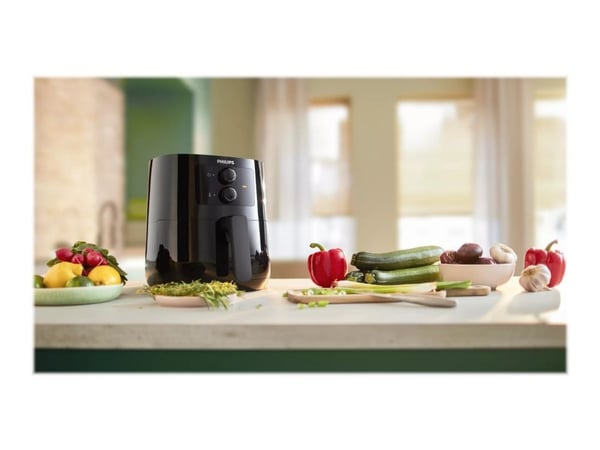 Philips Essential HD9200 - Varmluftsfritös - 4.1 liter - 1.4 kW - svart