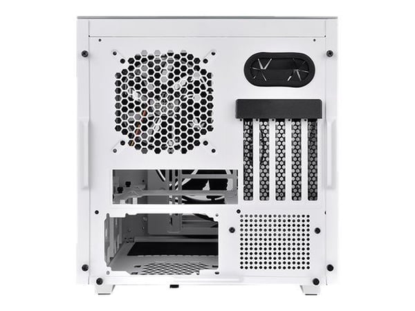 Thermaltake Divider 200 TG Snow - Micro case - micro ATX - sidepanel med vindu (herdet glass) - ingen strømforsyning (PS/2) - hvit - USB/lyd