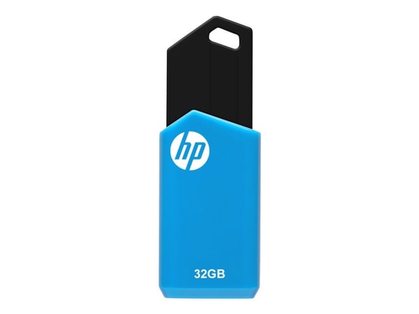 HP v150w, 32 GB, USB A-tyyppi, 2.0, 14 MB/s, Liuku, Musta, Sininen