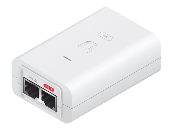 Ubiquiti Networks POE-24-24W-WH - Strøminjektor - AC 100-240 V - utgangskontakter: 1