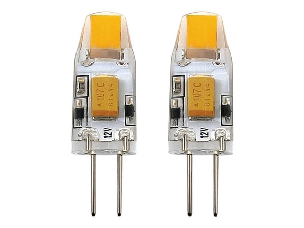 EGLO G4 LED klar lyskilde med varmt hvidt lys, 2 styks pakke