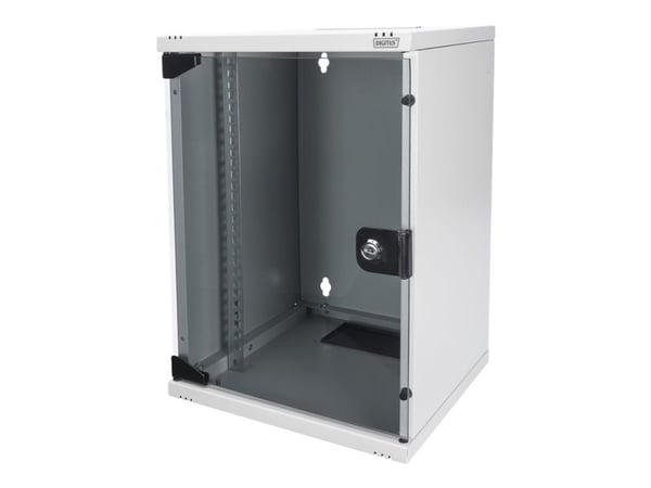 Digitus Network Set - Skåp - med power strip, network switch, patch panel - väggmontering - 9U - 10"