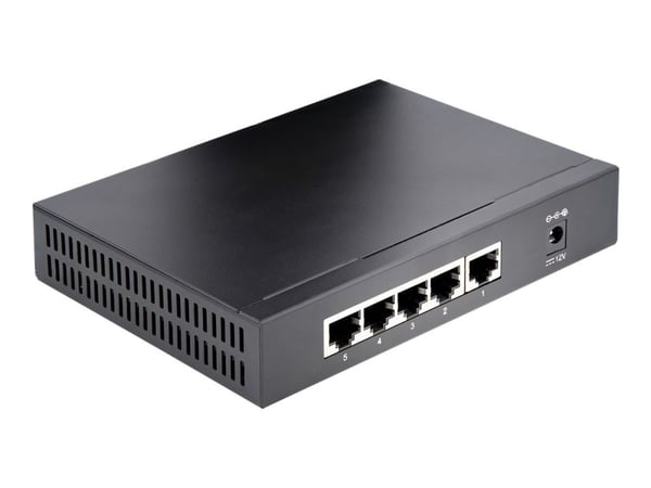 StarTech.com Ohanterad 2.5G-switch - Gigabit-switch med 5 portar - 2,5GBASE-T Ethernet-switch utan förvaltning - Ethernet-splitter - DIN-skena elle...