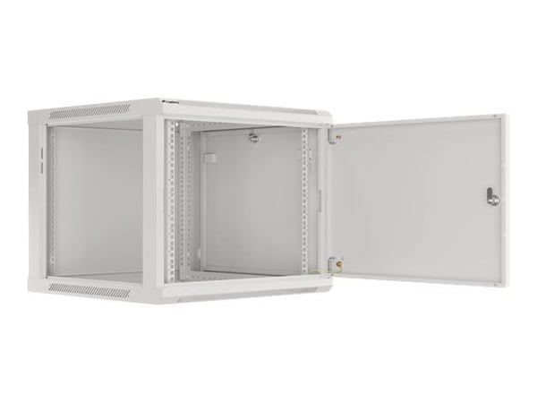 Lanberg WF01 64/66 V2 Series WF01-6609-00S - Skap - veggmonterbar - grå, RAL 7035 - 9U - 19"
