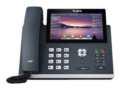 Yealink SIP-T48U - VoIP-telefon - 3-veis samtalefunksjon - SIP, SIP v2, SRTP - 16 linjer - klassisk grå