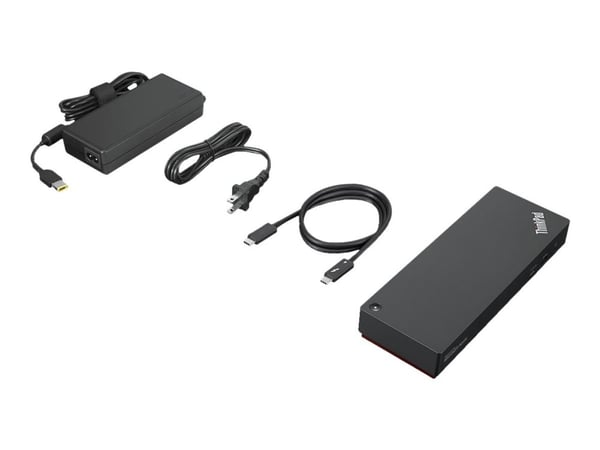 Lenovo ThinkPad Universal Thunderbolt 4 Smart Dock - Dokkingstasjon - Thunderbolt 4 - HDMI, 2 x DP, Thunderbolt - 1GbE - 135 watt - Campus - Europa...