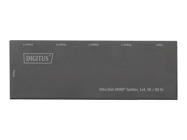 DIGITUS Ultra Slim HDMI Splitter DS-45323 - Video/lyd-splitter - 4 x HDMI - stasjonær