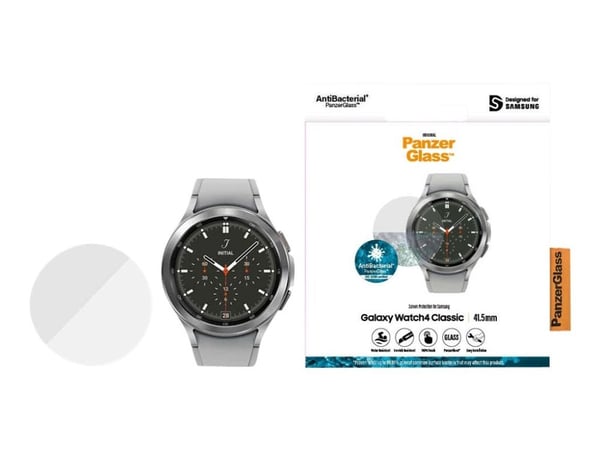 PANZERGLASS TIL SAMSUNG GALAXY WATCH 4 CLASSIC (42 MM) (ANTIBAKTERIELL)