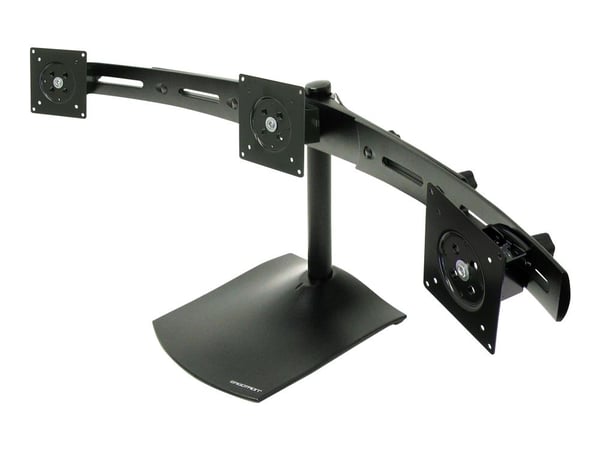 Ergotron DS Series DS100 Triple Monitor Desk Stand, 14 kg, 53,3 cm (21"), 75 x 75 mm, 100 x 100 mm, musta