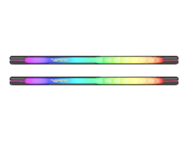 Patriot Extreme Performance Viper Steel RGB - DDR4 - sett - 16 GB: 2 x 8 GB - DIMM 288-pin - 3200 MT/s / PC4-25600 - CL18 - 1.35 V - ikke-bufret - ...