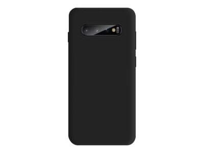 eSTUFF - Bagsidecover til mobiltelefon - silikon - sort - for Samsung Galaxy S10