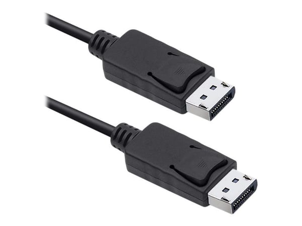 Qoltec - DisplayPort-kabel - DisplayPort (hann) til DisplayPort (hann) - DisplayPort 1.2 - 50 cm - 1080p-støtte, 5K 30Hz støtte - svart