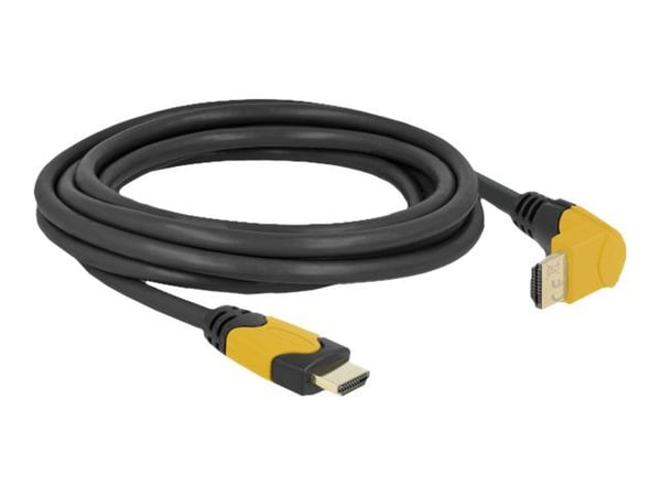 DeLOCK 86990, 3 m, HDMI-tyyppi A (vakio), HDMI-tyyppi A (vakio), 3D, 48 Gbit/s, musta, Keltainen