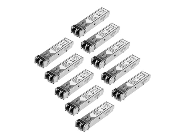 Startech 10 pack HPE J4858C Compatible SFP Module, 1000BASE-SX, 1GbE Multi Mode (MMF) Fiber Optic Transceiver, 1 Gigabit Ethernet SFP, LC Connector...