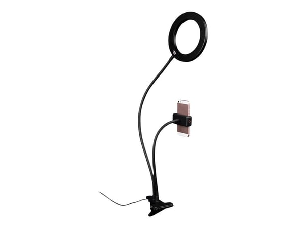 Dörr LED Selfie Ring Light SLR-16 Bi-color - Lys på kamera - 1 hoder x 64 lampe - LED - DC