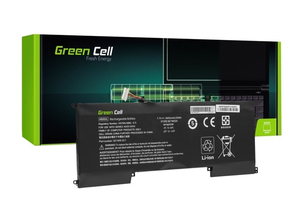 Green Cell - Batteri til bærbar PC (tilsvarer: HP AB06XL) - litiumpolymer - 6-cellers - 3600 mAh - 28 Wh - svart - for HP ENVY Laptop 13-ad013na, 1...