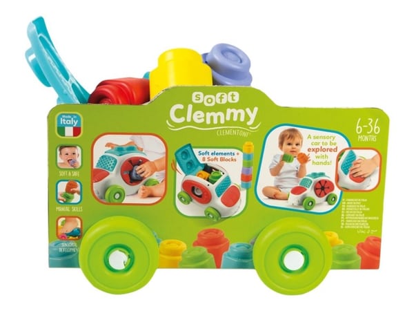 Clementoni Soft Clemmy - Touch, Discover and Guide Sensory Car