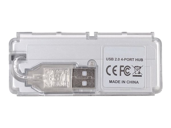 TECHly - Hubb - 4 x USB 2.0 - skrivbordsmodell