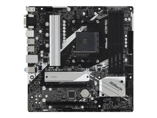 ASRock A520M Pro4 -emolevy, AMD A520, AM4, micro-ATX, DDR4