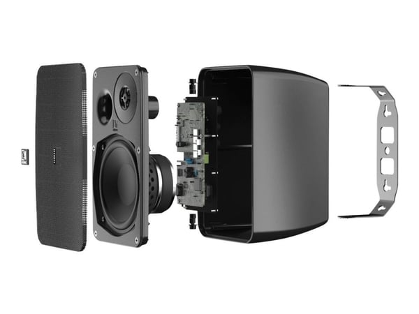 Audac ARES5A - Høyttalere - for høyttaleranlegg - 20 watt - toveis - svart, RAL 9005