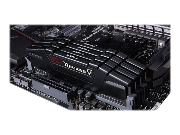 G.Skill Ripjaws V - DDR4 - sats - 128 GB: 4 x 32 GB - DIMM 288-pin - 2666 MHz / PC4-21300 - CL19 - 1.2 V - ej buffrad - icke ECC - classic black