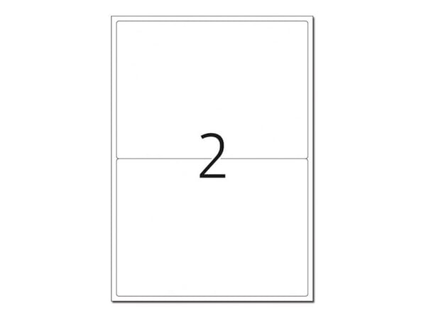 HERMA - Selv-adhesiv - gul - 199.6 x 143.5 mm 40 stk (20 ark x 2) merkelapper