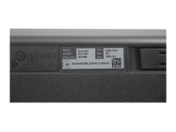 Lenovo USB Calliope, Täysikokoinen (100 %), USB, AZERTY, Musta