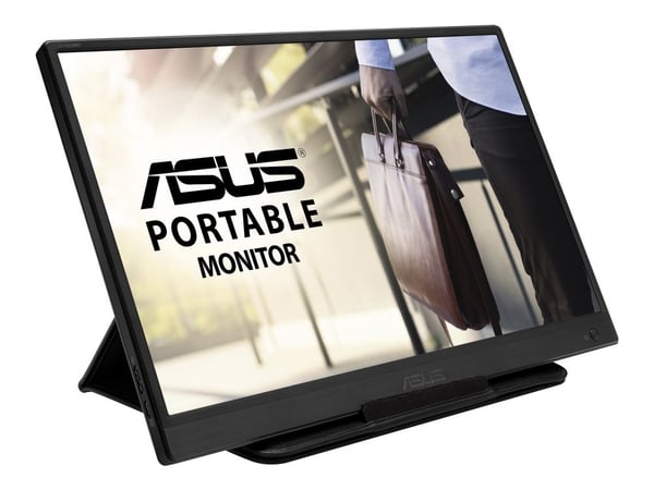 ASUS ZenScreen MB165B - LED-skjerm - 15.6" - portabel - 1366 x 768 WXGA @ 60 Hz - TN - 220 cd/m² - 500:1 - 10 ms - USB - svart