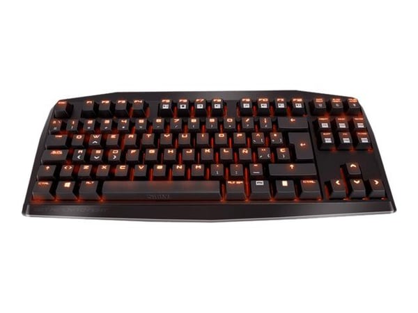 KROM Kratos TKL - Tastatur - bakgrunnsbelyst - USB - tastsvitsj: rød svitsj