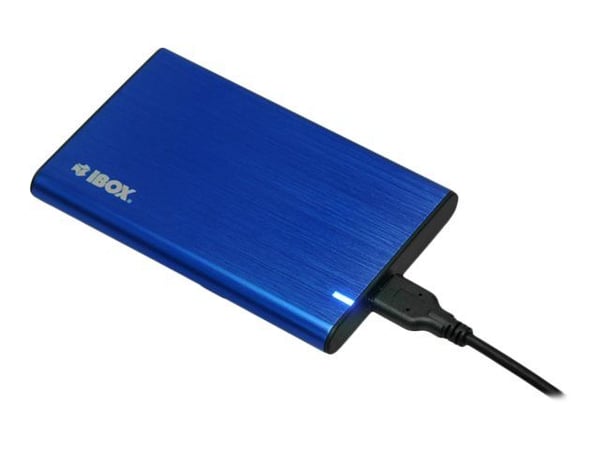 iBOX HD-05 - Lagringskabinett - 2,5" - SATA 6Gb/s - USB 3.1 (Gen 1) - blå