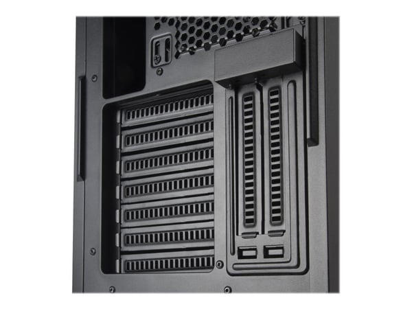 SilverStone Seta Q1 - Mid tower - SSI EEB - ingen strömförsörjning (ATX / PS/2) - svart - USB/ljud