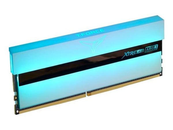 T-Force Xtreem ARGB White - DDR4 - sett - 16 GB: 2 x 8 GB - DIMM 288-pin - 3200 MHz / PC4-25600 - CL16 - 1.35 V - ikke-bufret - ikke-ECC - hvit