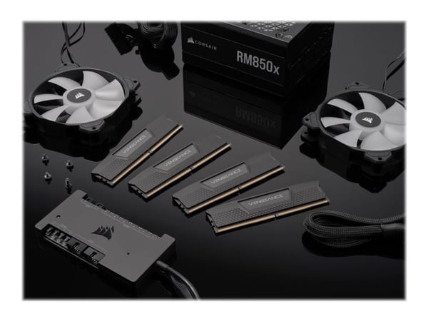 CORSAIR Vengeance - DDR5 - sett - 32 GB: 2 x 16 GB - DIMM 288-pin - 4800 MT/s / PC5-38400 - CL40 - 1.1 V - ikke-bufret - ikke-ECC - svart