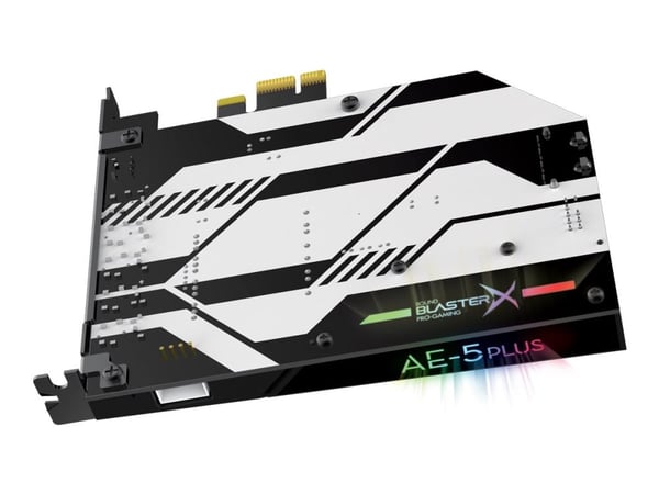 Creative Sound BlasterX AE-5 Plus - Lydkort - 32-bit - 384 kHz - 122 dB SNR - 5.1 - PCI Express x1 - Sound Core3D