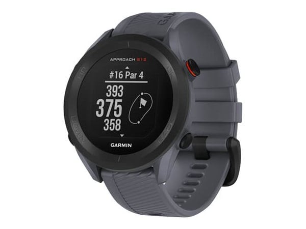 Garmin Approach S12 - Granitblå - sportklocka med rem - silikon - handledsstorlek: 125-202 mm - monokrom - 125 MB - Bluetooth - 34.1 g