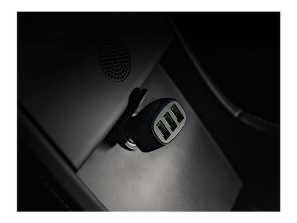 Green Cell PowerRide - Bilstrømadapter - 54 watt - 3 A - Apple Fast Charge, GC Ultra Charge, Huawei Fast Charge, QC 3.0, AFC - 3 utgangskontakter (...